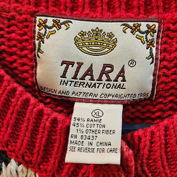 Women's Button Down Christmas Cardigan Sweater - Size XL - Picture 3 of 8